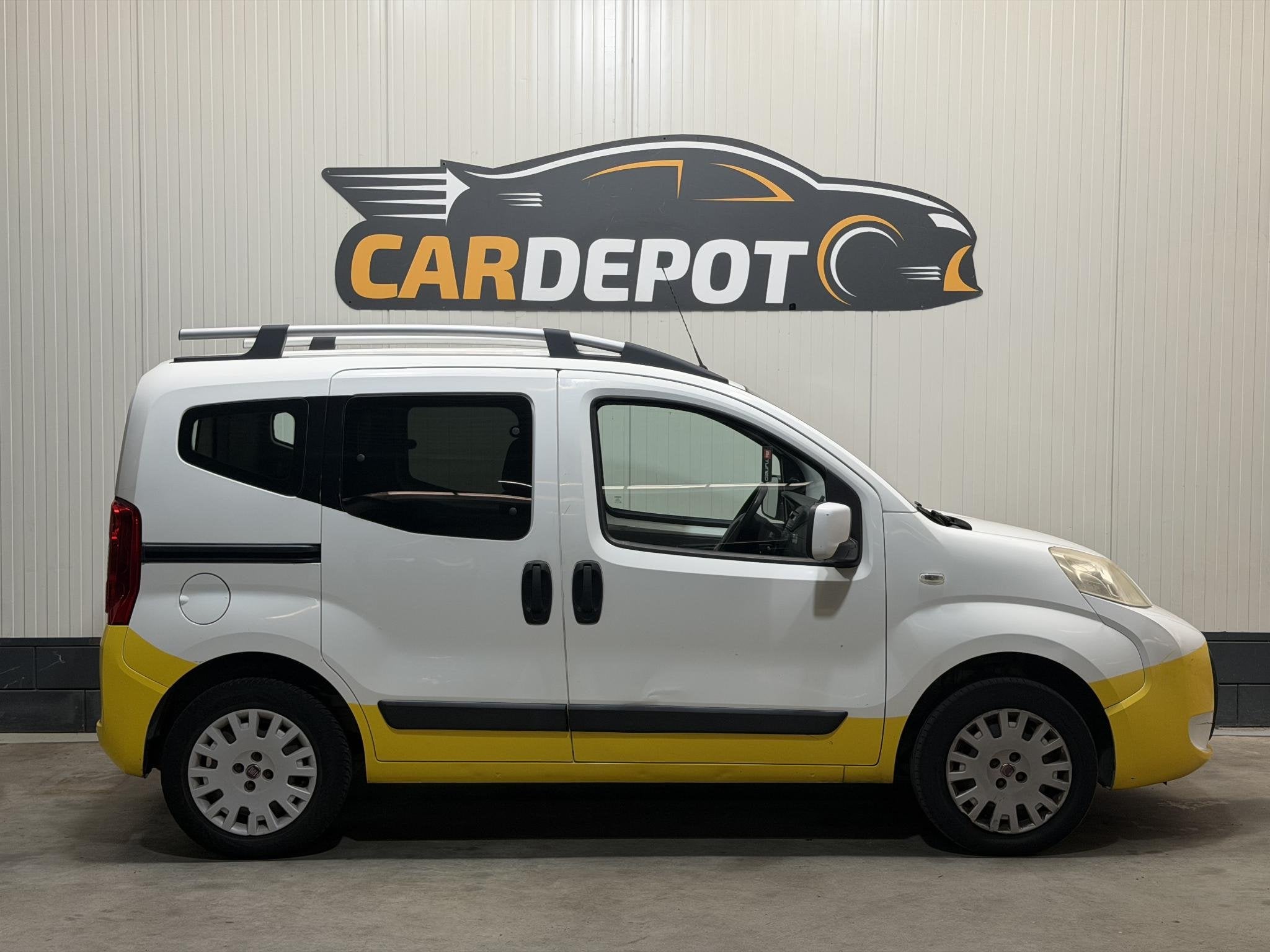 Fiat Qubo 1.4 Nat.Pow. Actual op Gas Airco 5 Deurs Jaar APK, Auto's, Voorwielaandrijving, Euro 5, Stof, Gebruikt