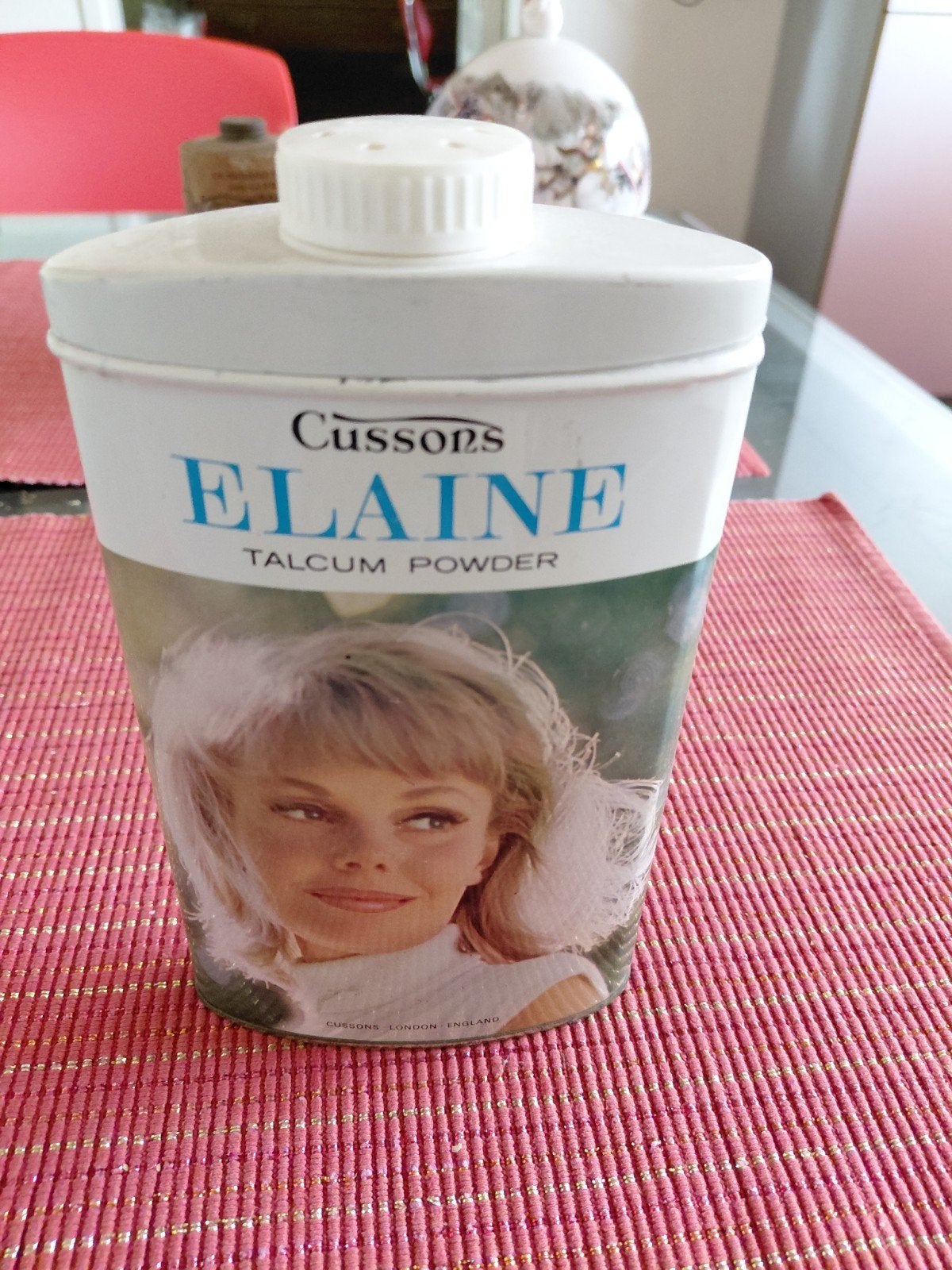 Vintage Cussons Elaine Talkpoeder Bus - Decoratief, Ophalen of Verzenden