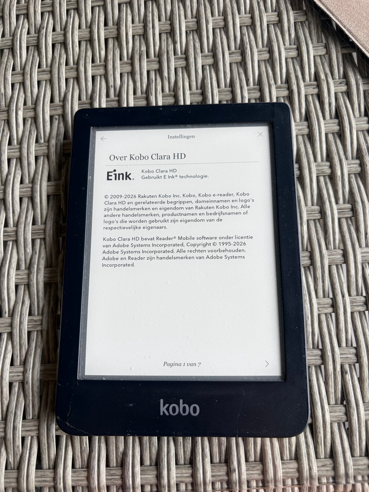 Kobo Clara HD e-reader - Gebruikt met aandachtspunten, Computers en Software, E-readers, Ophalen, Gebruikt, 8 GB, Touchscreen