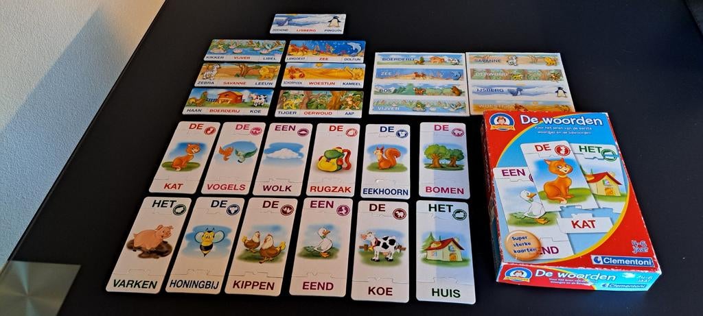 Leuk en educatief puzzelspel 'De Woorden' van Clementoni., Ophalen of Verzenden, Zo goed als nieuw