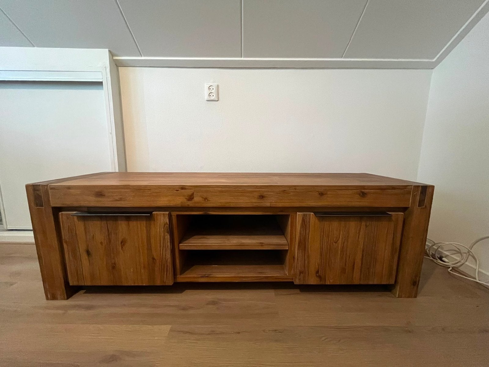Pronto TV-meubel Salzburg, Ophalen, Gebruikt, 150 tot 200 cm, Teakhout