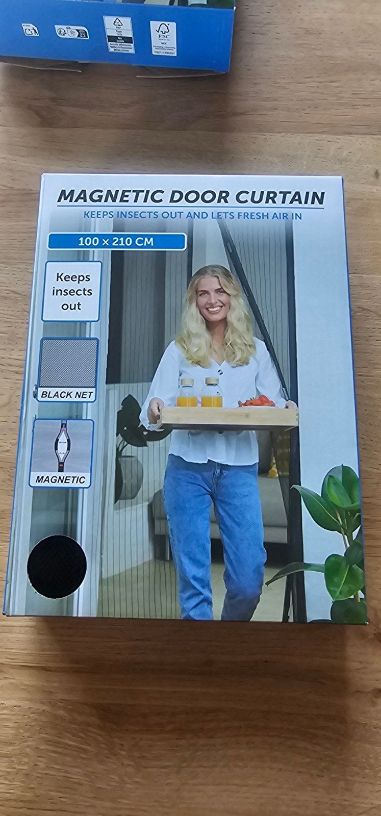 Vliegenhor magnetisch 100x210 cm - Houdt insecten buiten, Ophalen, 80 tot 100 cm, Hordeur, Nieuw