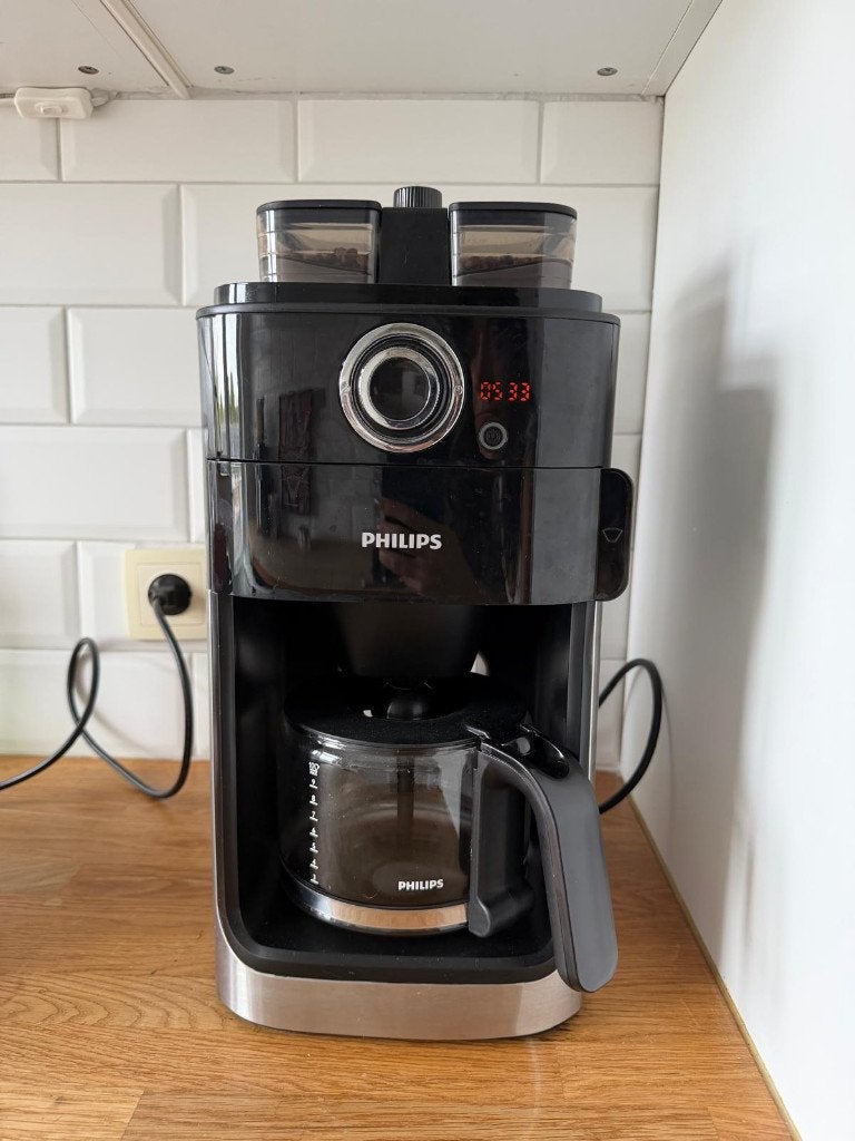 Philips Grind & Brew HD7762 koffiezetapparaat met bonenmaler, Ophalen, Gebruikt, 10 kopjes of meer, Koffiemachine