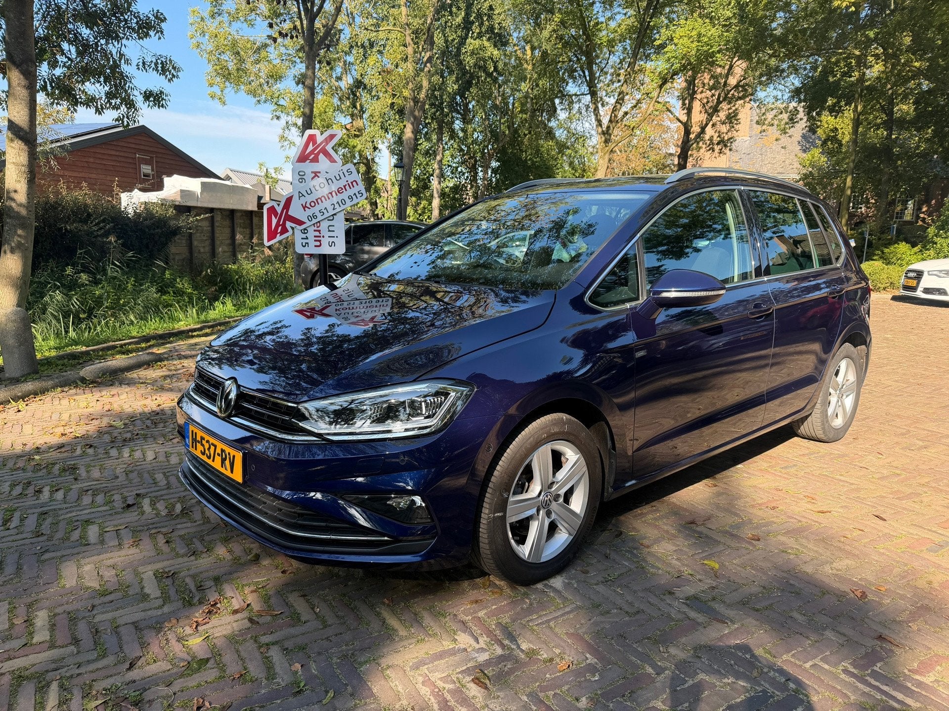 Volkswagen Golf Sportsvan 1.5 TSI Automaat Highline. Wij zij, Auto's, Dealer onderhouden, 4 cilinders, 700 kg, Blauw