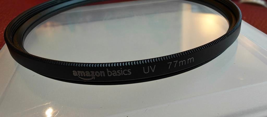 Amazon basics UV 77 mm filter nieuw., Ophalen of Verzenden, Nieuw, 70 tot 80 mm, UV-filter