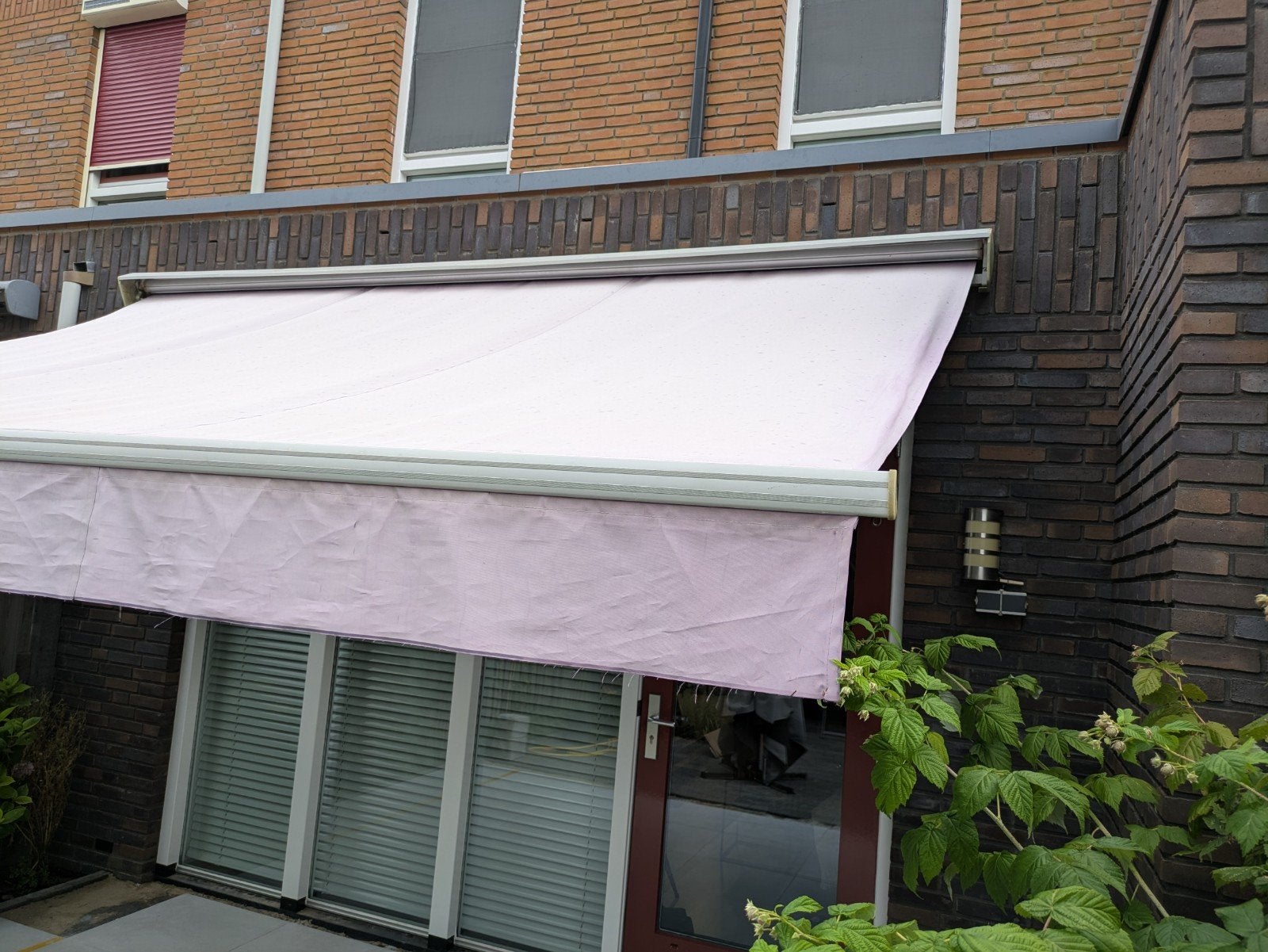 knikarmscherm 4x2,5 meter zonnescherm, Ophalen, Gebruikt, 150 tot 300 cm, 250 cm tot 450 cm