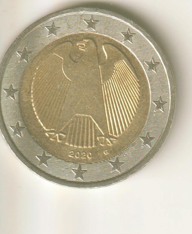 2 euro 2020 g duitsland, Postzegels en Munten, Munten | Europa | Euromunten, Verzenden, Duitsland, 2 euro