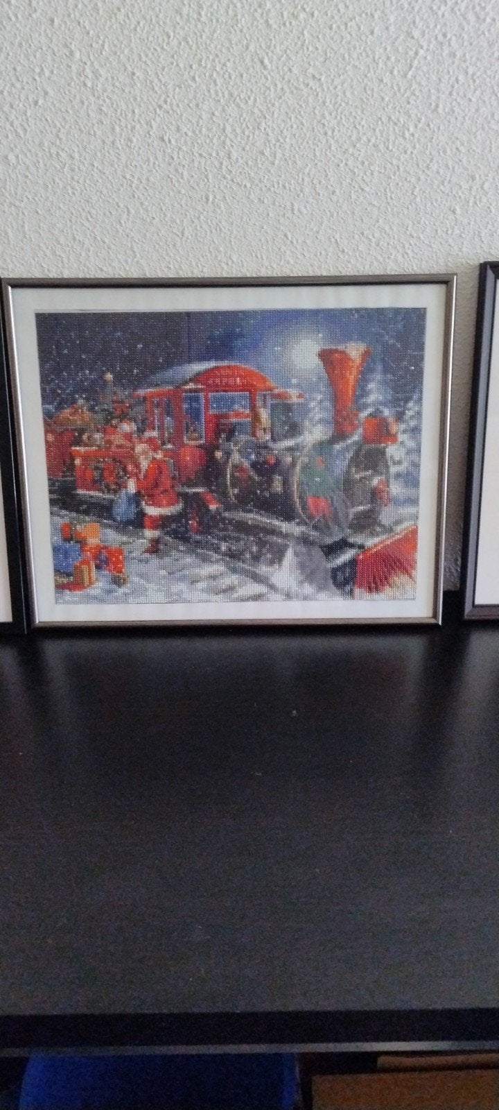 Kersttrein Diamond Painting - Ingelijst, Minder dan 50 cm, Overige typen, Ophalen of Verzenden, Zo goed als nieuw