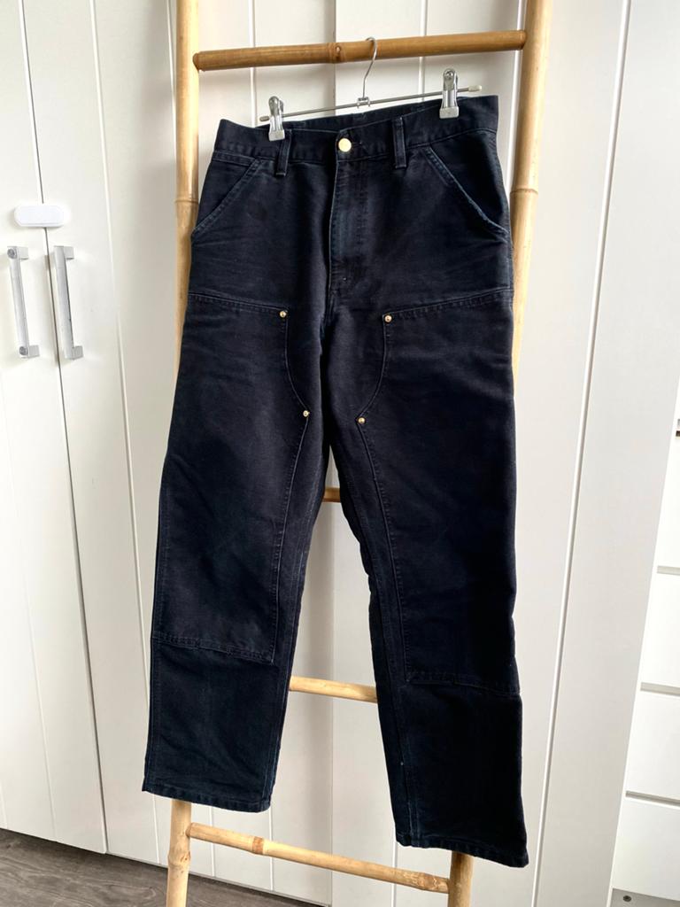 Carhartt Double Knee Pant - Zwart (W28/L32), Ophalen of Verzenden, Zo goed als nieuw, Zwart, W28 - W29 (confectie 36)
