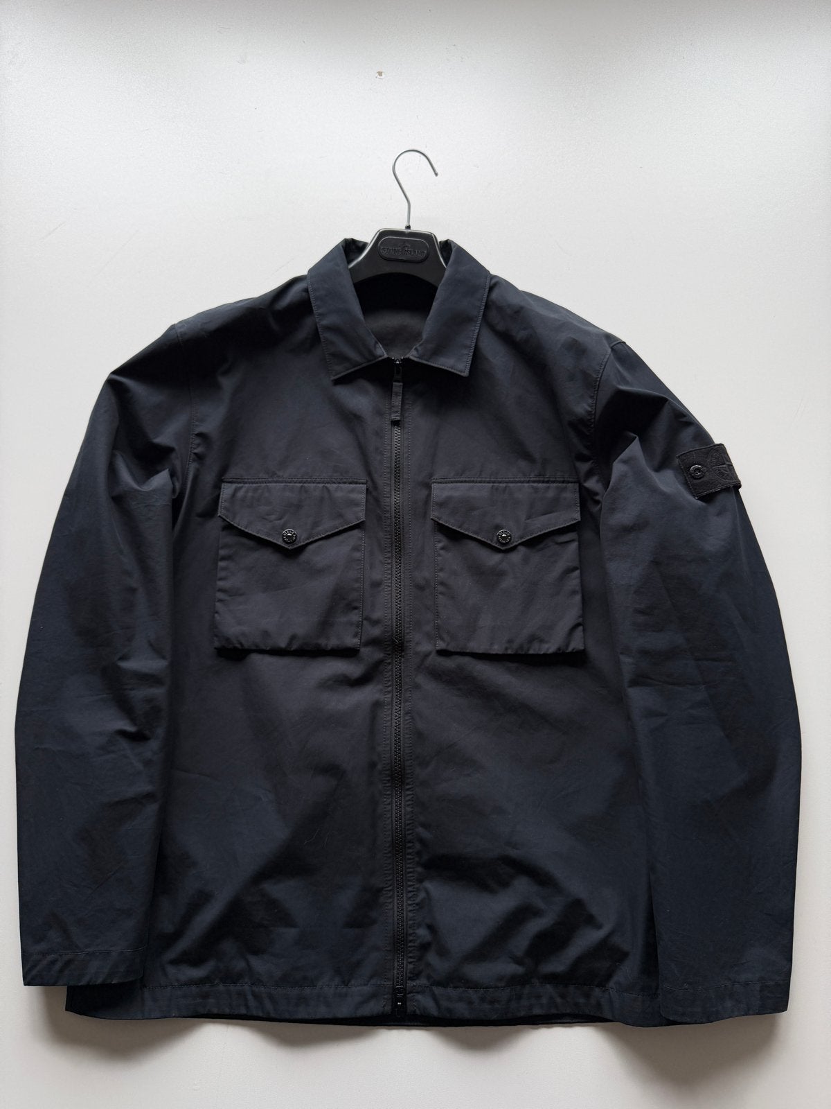 Stone Island overshirt/jas - Zwart - Maat XXL, Ophalen of Verzenden, Zo goed als nieuw, Maat 46/48 (XL) of groter, Zwart