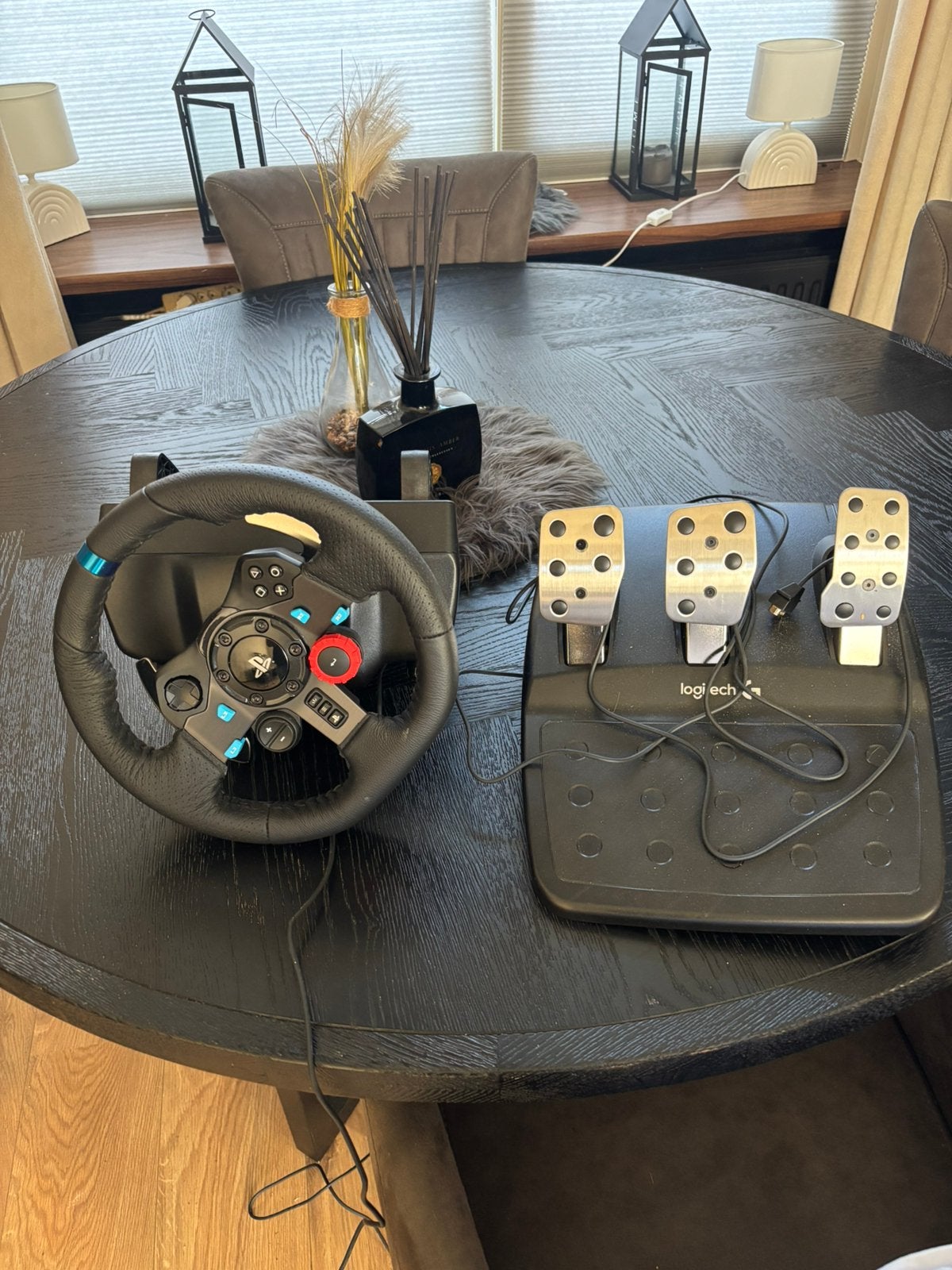 Zgan race stuur met pandalen voor PlayStation en xbox en pc, Ophalen, Zo goed als nieuw, PlayStation 1