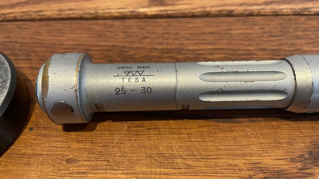 Tesa imicro 25-30mm 3 punts binnenschroefmaat micrometer, Doe-het-zelf en Verbouw, Draaibanken, -, Ophalen of Verzenden, Zo goed als nieuw