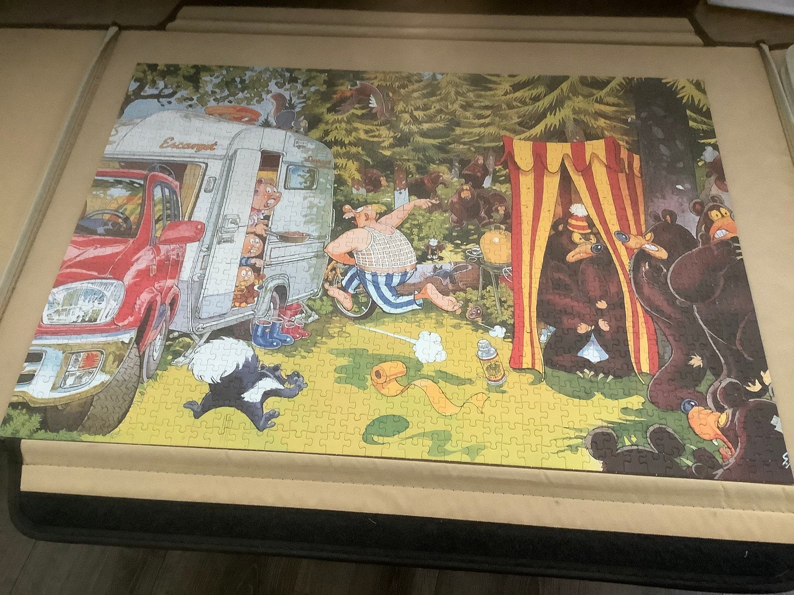 Wasgij puzzel, Hobby en Vrije tijd, Ophalen of Verzenden, 500 t/m 1500 stukjes, Zo goed als nieuw