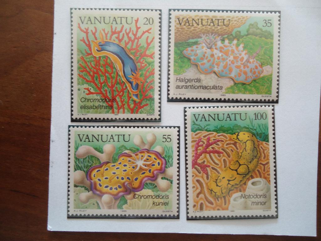 Zeeslakken Vanuatu 1985, mi. 712-15 postfris, Ophalen of Verzenden, Postfris, Dier of Natuur