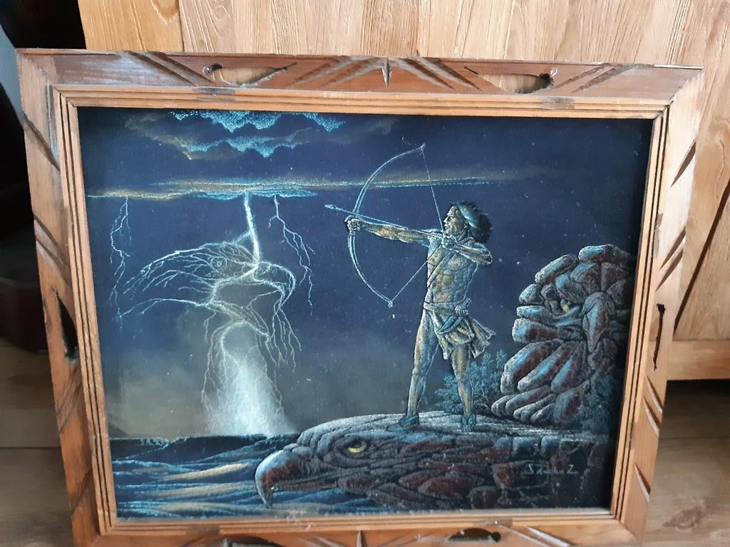 Schilderij van Sanchez, indiaan, Ophalen