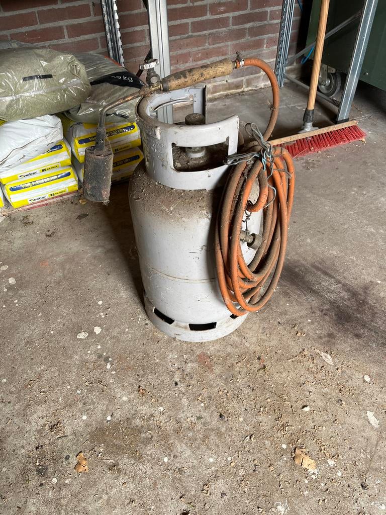 Gasbrander met gasfles - Onkruidbrander, Ophalen of Verzenden, Gebruikt