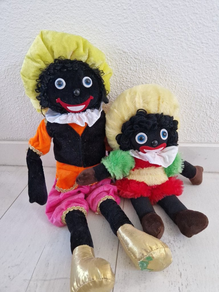 2 leuke zwarte Piet poppen, Diversen, Sinterklaas, Verzenden, Gebruikt