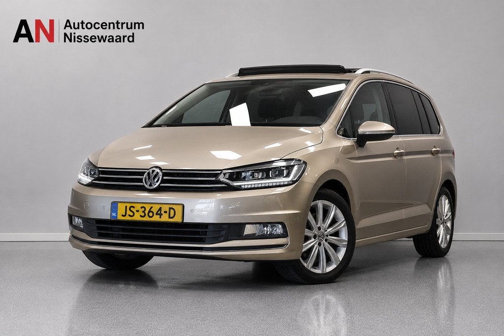 Volkswagen Touran 1.4 TSI Highline 7p |DSG|Pano|Carplay|Lede, Auto's, Volkswagen, Gebruikt, Euro 6, 4 cilinders, 150 pk