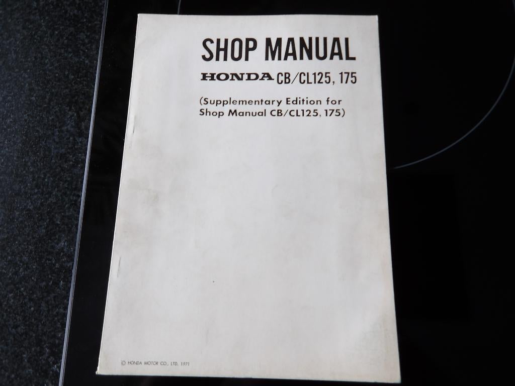 Werkplaatshandboek Honda CB CL 125 175 1971, Motoren, Verzenden, Honda