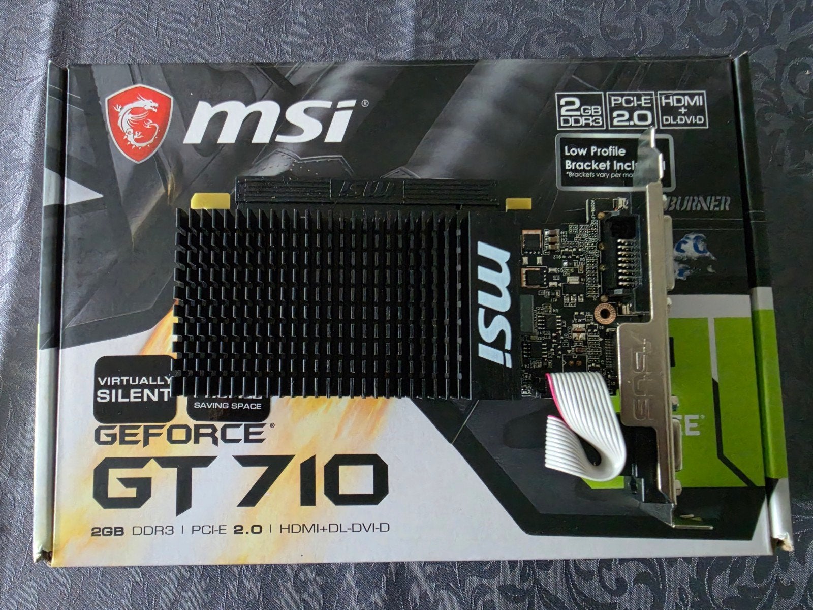 MSI NVIDIA GeForce GT 710 2GB DDR3 LP videokaart, Computers en Software, Videokaarten, Ophalen of Verzenden, GDDR3, PCI-Express 2