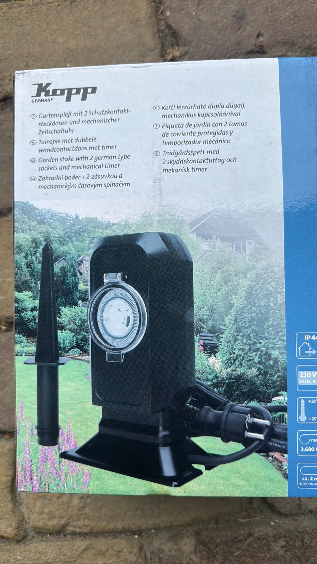 Kopp tuinspie stekkers tuin nieuw! Timer met 2 stopcontacten, Ophalen of Verzenden, Nieuw, Netvoeding, Minder dan 50 watt