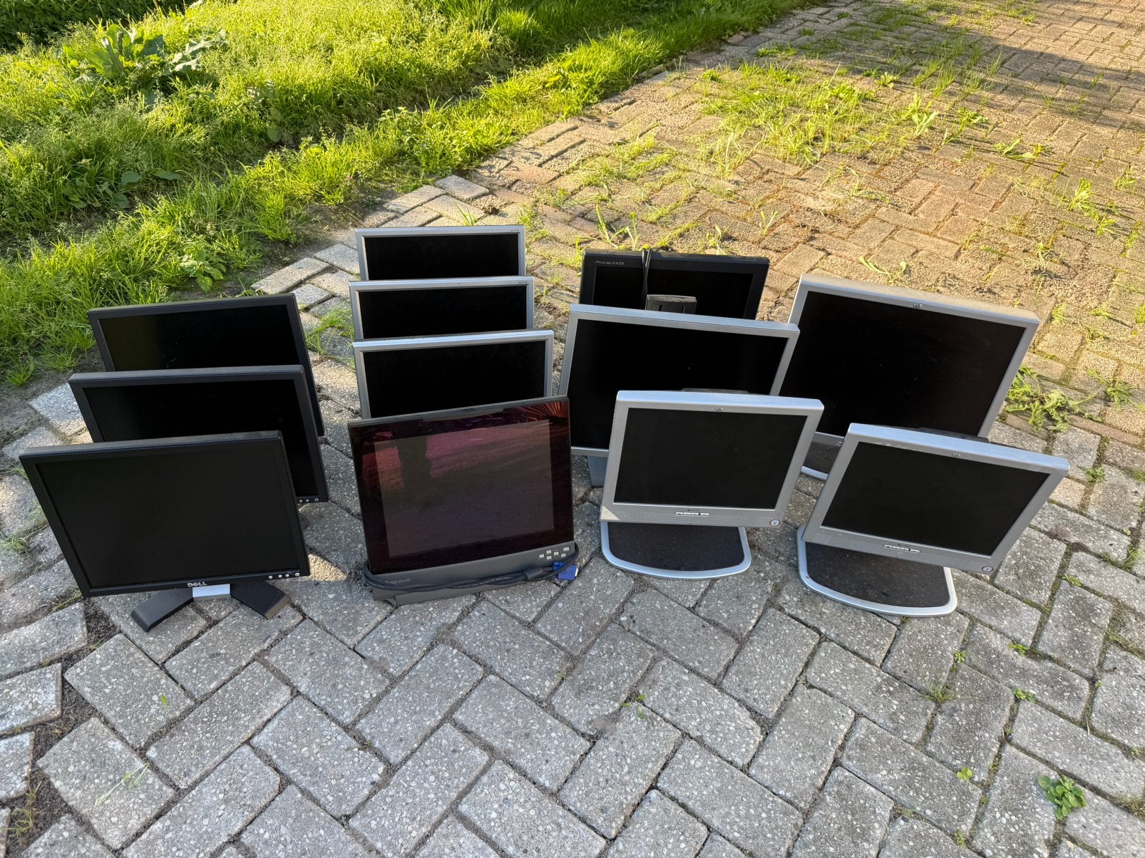 Partij LCD computer monitoren 15/17” T.e.a.b. Acer HP Neovo, Computers en Software, Gebruikt, Kantelbaar, Ophalen of Verzenden