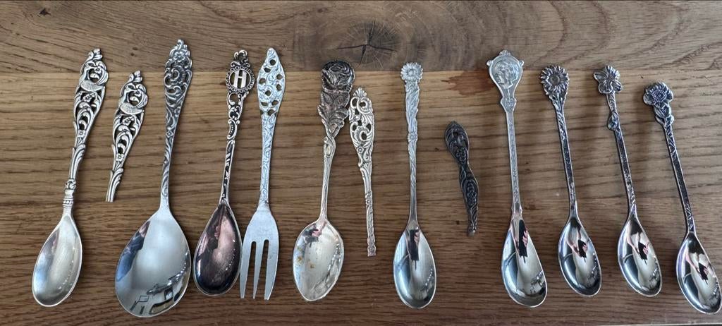 Verzilverde lepeltjes - Ideaal voor sieraden en decoratie, Ophalen of Verzenden