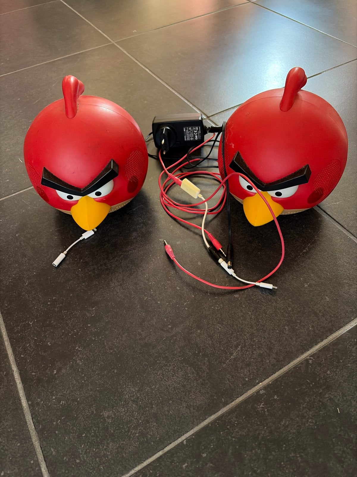 2x Angry Birds Speaker met kabels en originele doos, Audio, Tv en Foto, Luidsprekers, Overige merken, Inclusief kabels, Speakerset