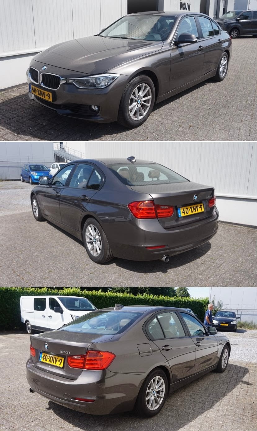 BMW 3-Serie 320i 2012 in de kleur bruin in zeer nette staat, Auto's, Achterwielaandrijving, 4 cilinders, Bruin, Particulier