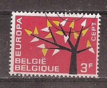 Europa CEPT, België (3F), 1962., Ophalen of Verzenden, Gestempeld, Overige thema's