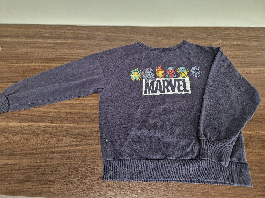 MARVEL advengers blauwe trui, maat 140, Kinderen en Baby's, Kinderkleding | Maat 140, Trui of Vest, Ophalen of Verzenden, Jongen