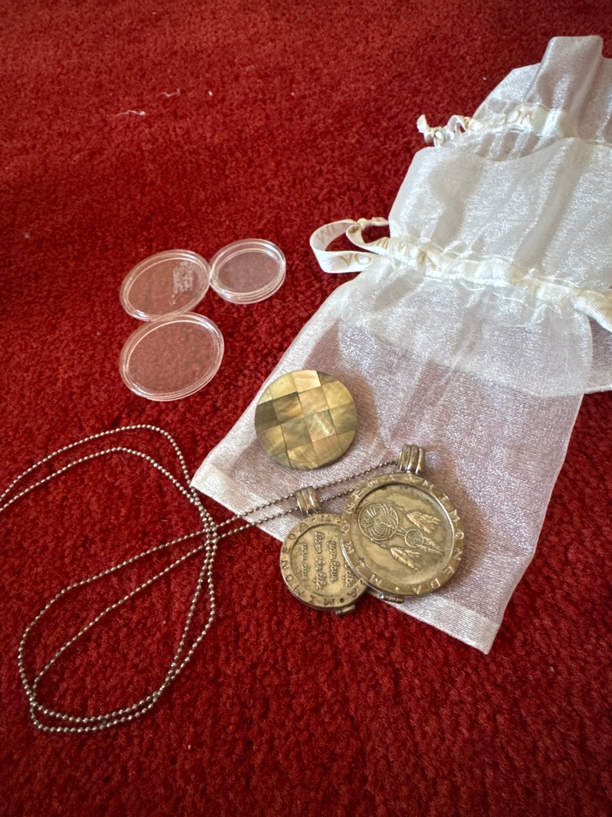 Mi Moneda ketting met munten en houders, Ophalen, Gebruikt