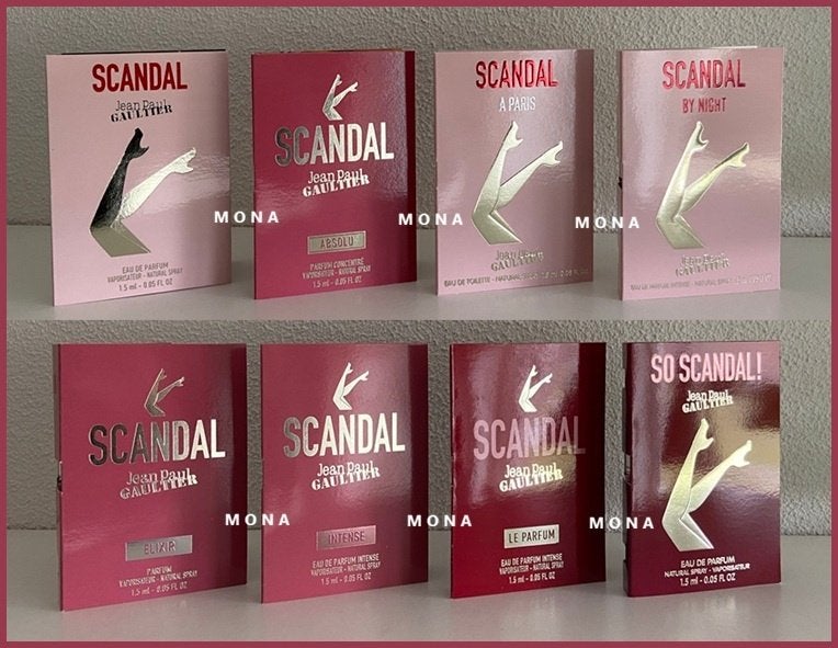 Scandal pour Femme set 8 parfum samples proefjes testers, Verzenden, Nieuw