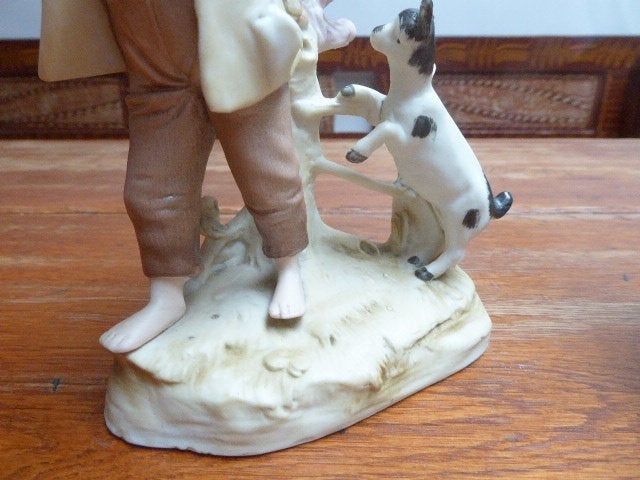 2 biscuit porseleinen beeldjes, blind gemerkt, Antiek en Kunst, Ophalen of Verzenden
