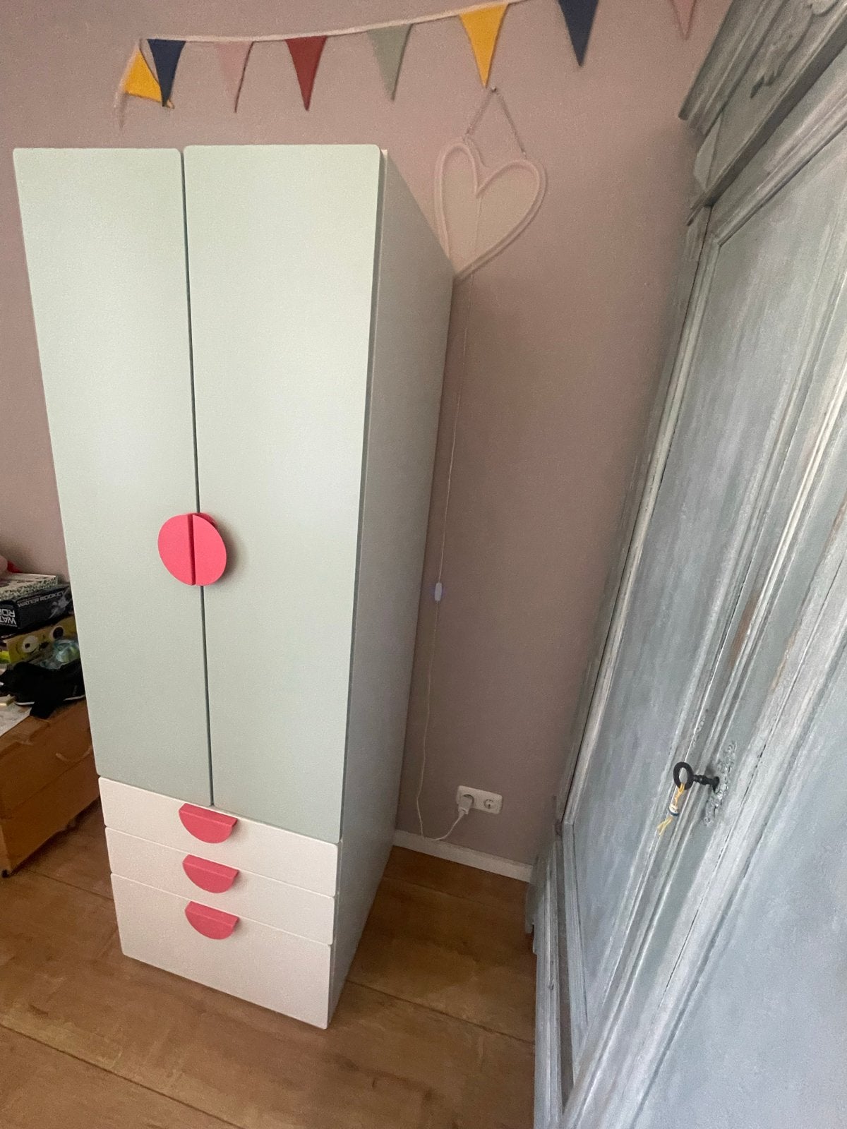 IKEA PLATSA kast met lades en hangruimte, Ophalen, 50 tot 100 cm, Zo goed als nieuw, Met lade(s)