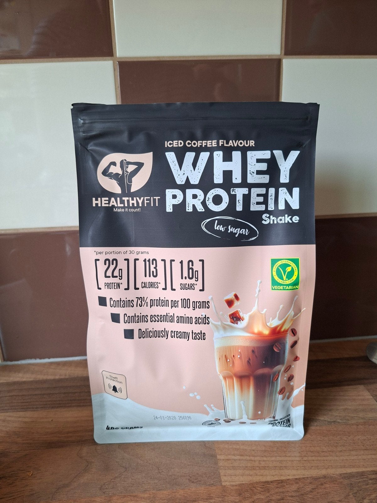Whey Protein shake Iced coffee flavour
Iced coffee flavour, Ophalen, Nieuw, Poeder of Drank