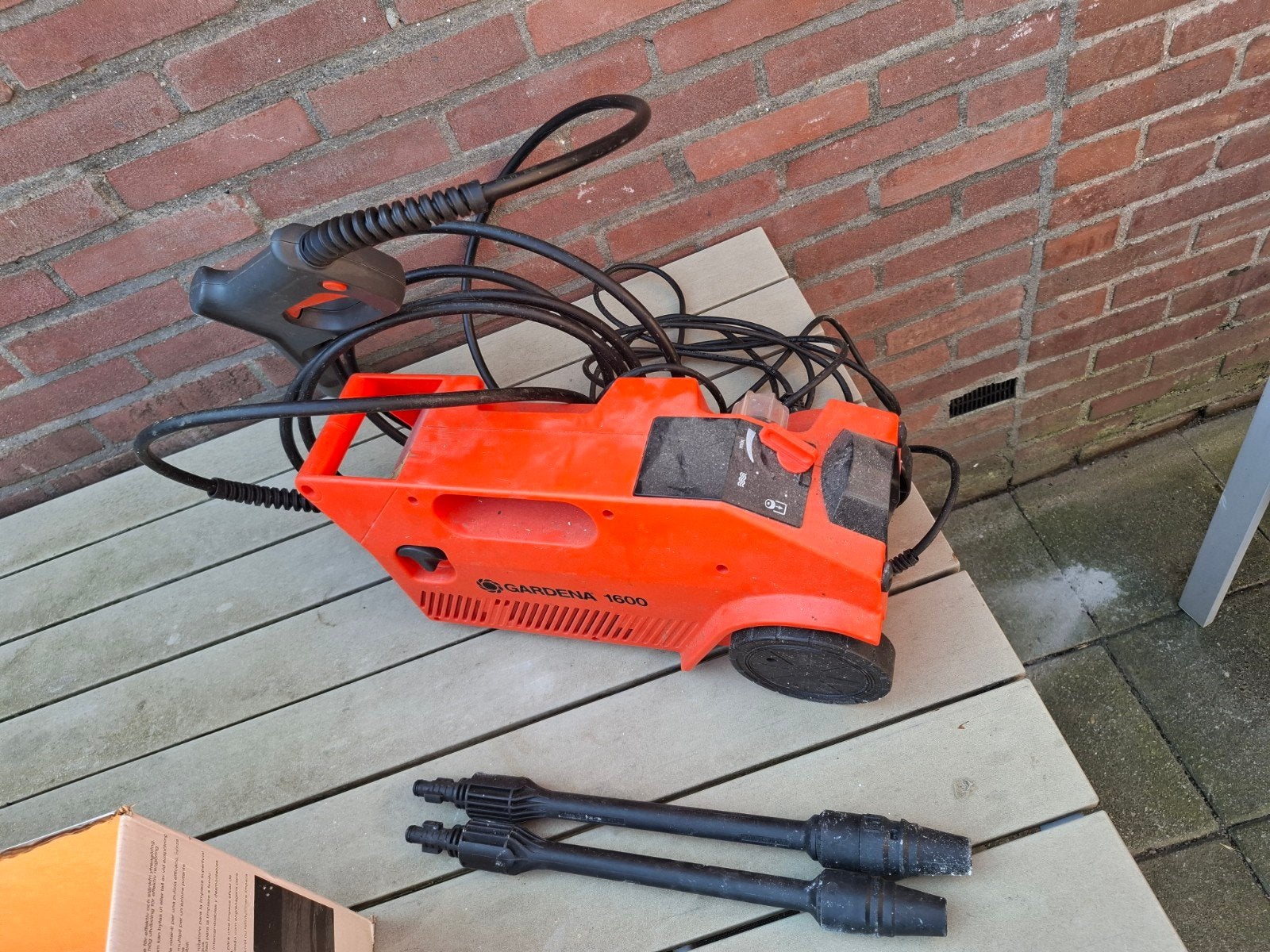 Gardena hogedrukspuit, Ophalen of Verzenden, Zo goed als nieuw, Elektrisch