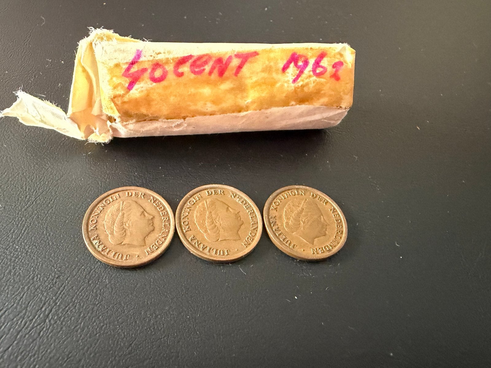Bankrollen 1 cent munten (1961, 1962, 1963), Ophalen of Verzenden, Koningin Juliana, 1 cent, Setje