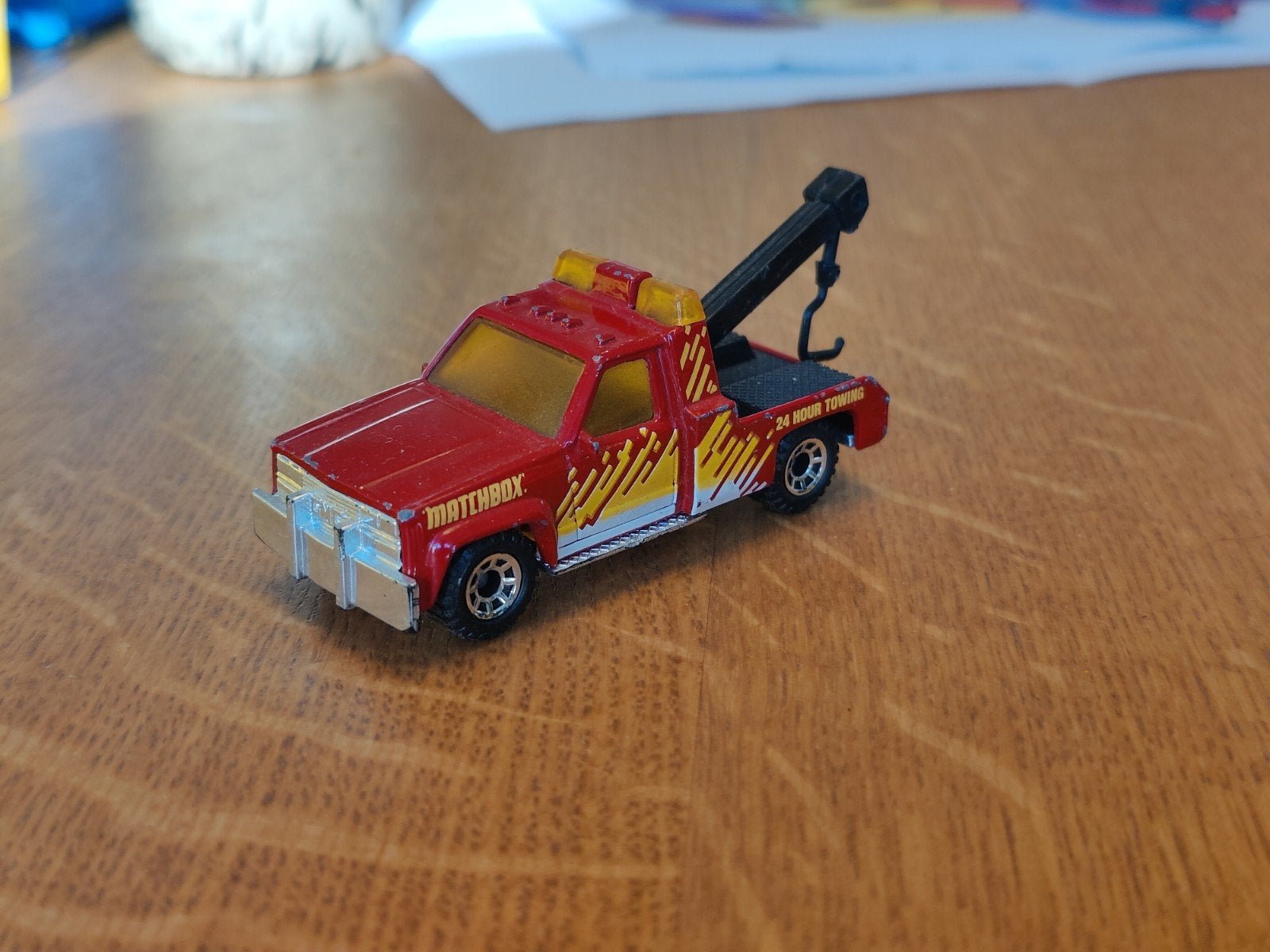 Matchbox GMC Wrecker, Hobby en Vrije tijd, Modelauto's | Overige schalen, Ophalen, Zo goed als nieuw, Auto