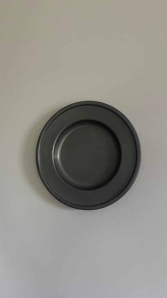 Vintage Tinnen Wandbord Kurz Tiel Real Pewter Holland 25cm, Ophalen of Verzenden