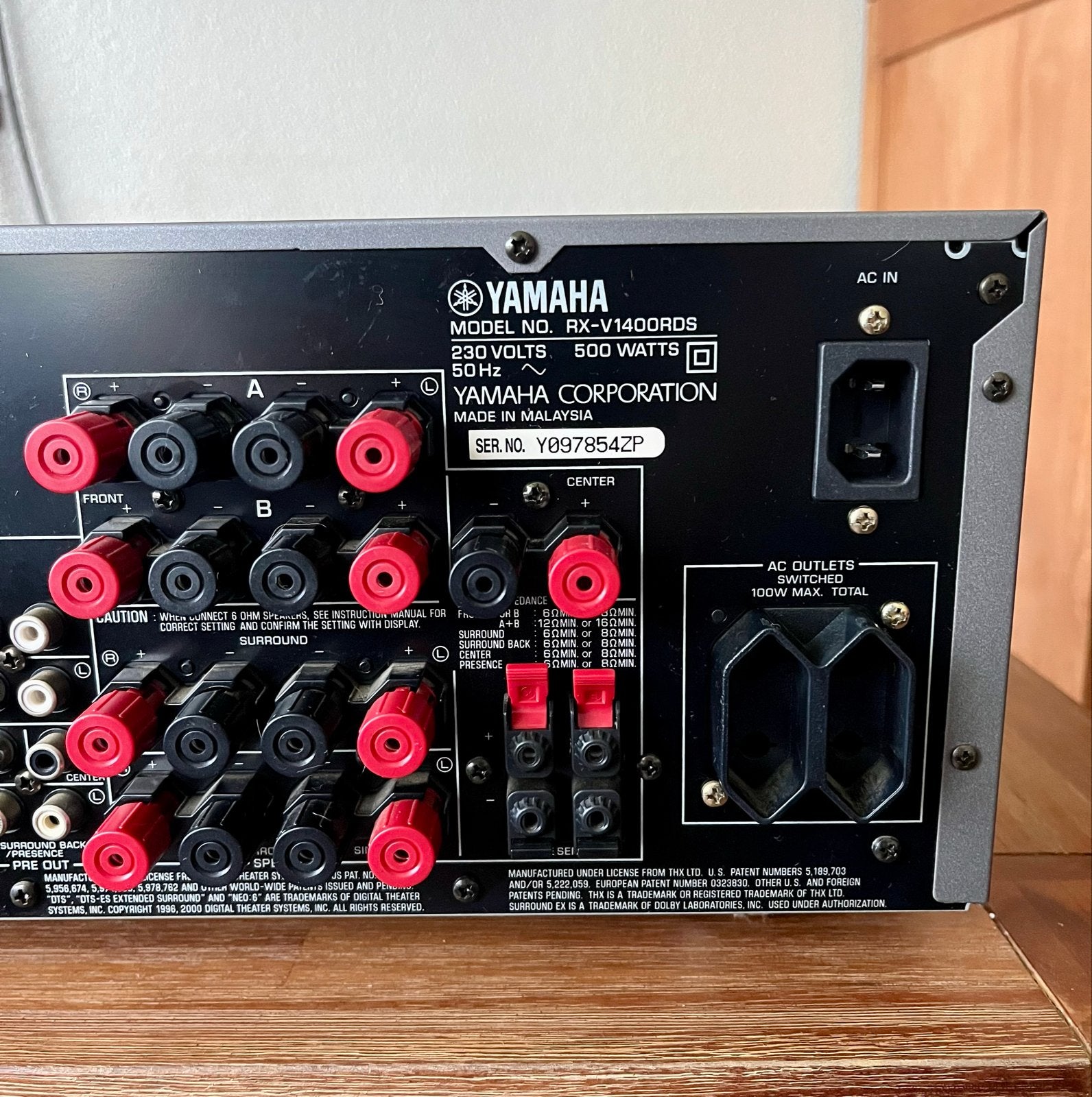 Foto 8 van Yamaha RX-V1400RDS AV Receiver - Topkwaliteit Geluid