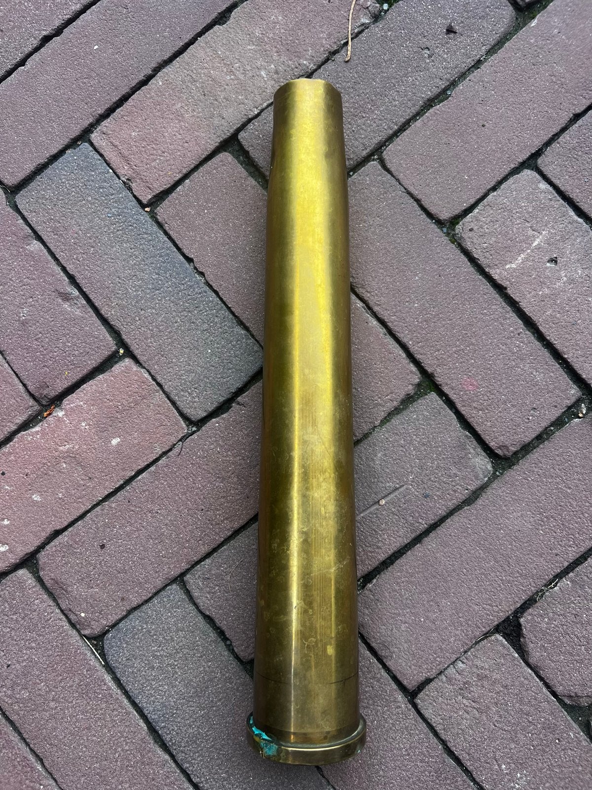 Grote messing huls 40x365 DM2 - Militaria, Verzamelen, Ophalen of Verzenden, Overige soorten, Overige gebieden, Hulzen of Bodemvondsten