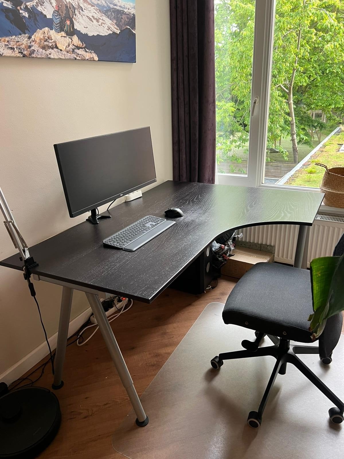Ikea Galant bureau, Ophalen, Gebruikt, Spaanplaat of MDF, Hoekbureau