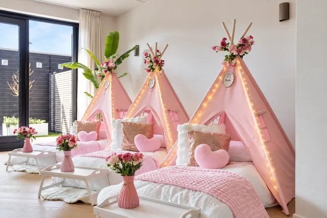 Girls Night slaapfeestje in een tipi meiden kinderfeestje, Ophalen, Zo goed als nieuw, Accessoires