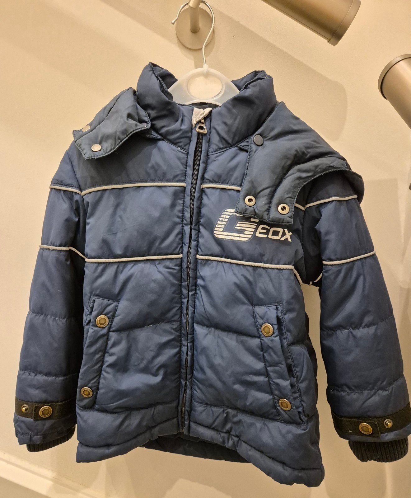 Winterjasje Geox 3 jaar (maat 98), Gebruikt, Jongen of Meisje, Ophalen of Verzenden, Geox
