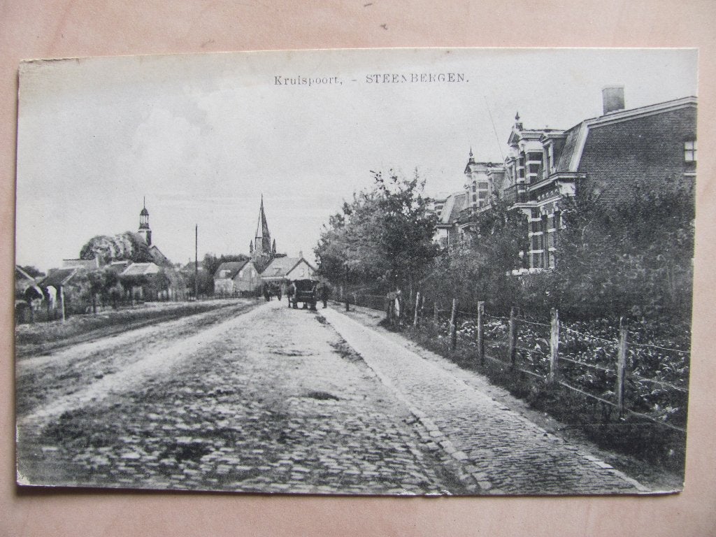 Steenbergen, de Kruispoort, Verzamelen, Ansichtkaarten | Nederland, Ophalen of Verzenden, Voor 1920, Noord-Brabant