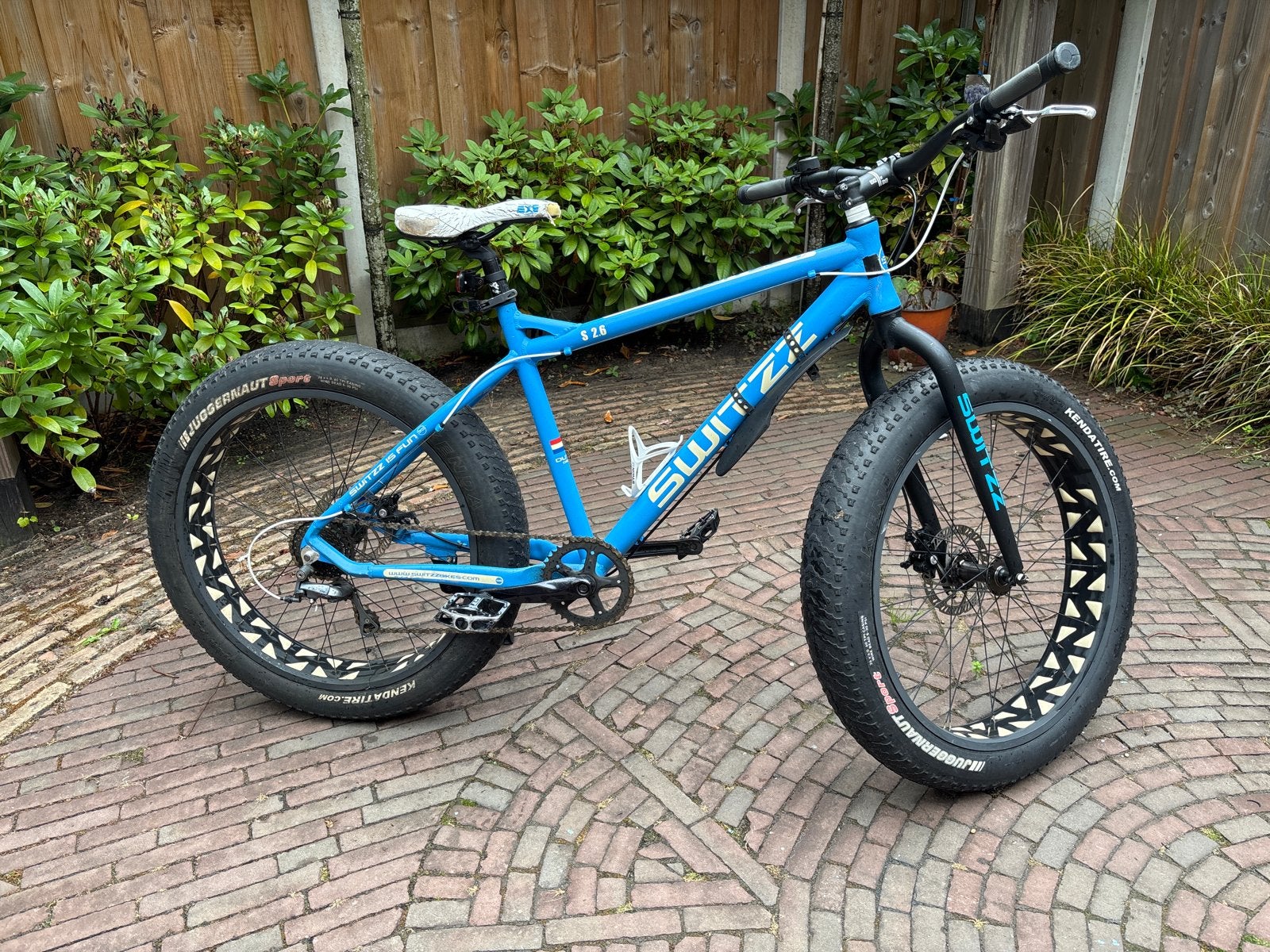 Stoere Switzz Fatbike - Blauw S 2.6, Overige merken, Gebruikt, Heren, Ophalen of Verzenden
