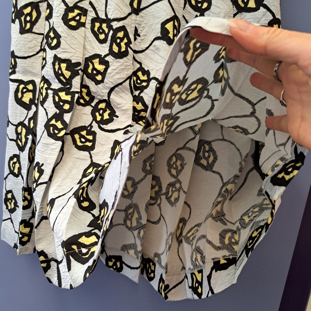 Marni ongedragen rok zilver grijs + gele bloemen XS-S 46135, Marni, ., Nieuw, Ophalen of Verzenden