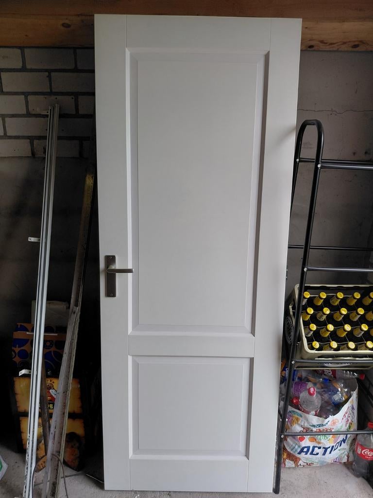 Houten deur 2.01m x 78cm in nette staat, Doe-het-zelf en Verbouw, Deuren en Horren, Ophalen, Gebruikt, Minder dan 80 cm, Binnendeur