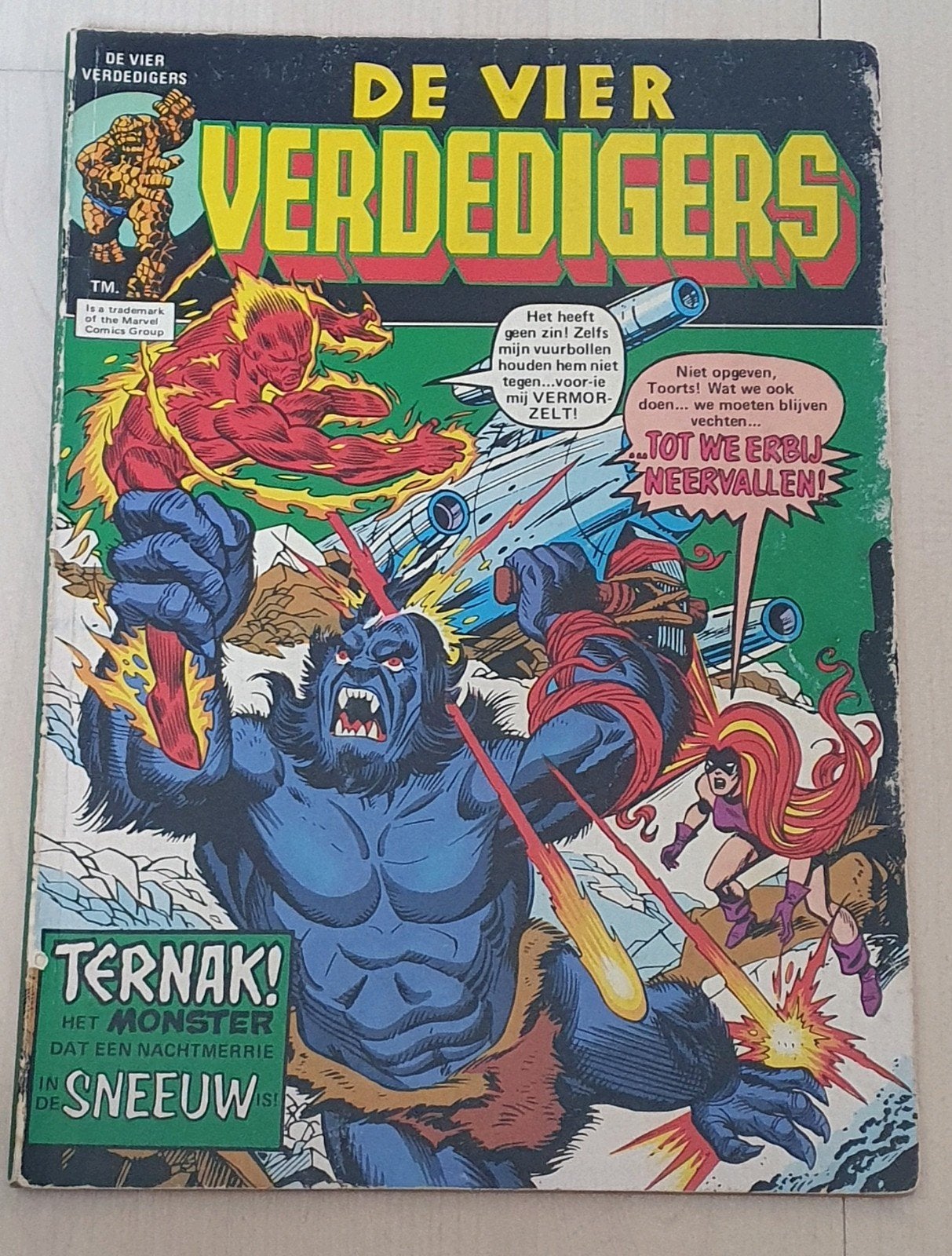 Te koop: De Vier Verdedigers - Marvel stripboek, Eén stripboek, Ophalen of Verzenden, Gelezen